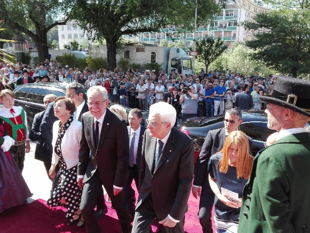 Mattarella con presidente Austria