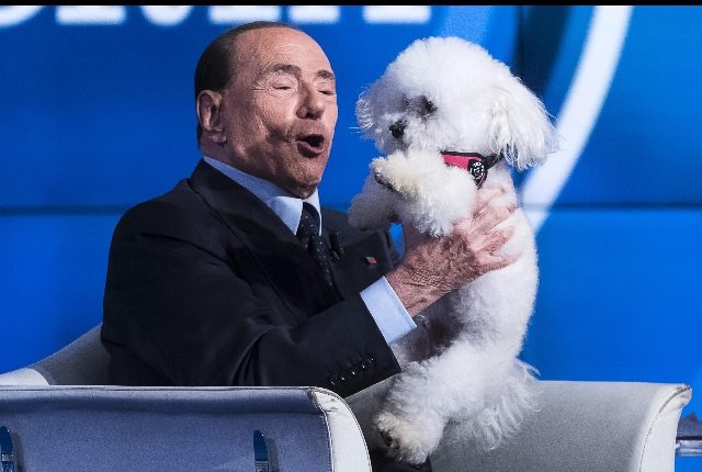 Berlusconi con cane