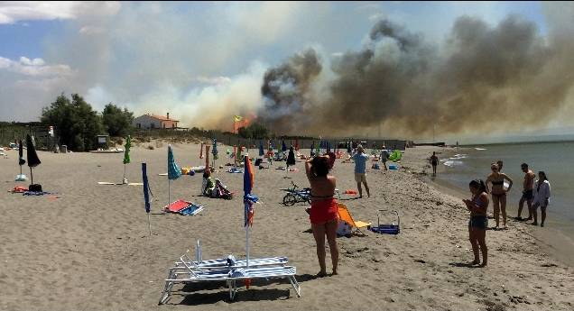 Fiamme campeggio