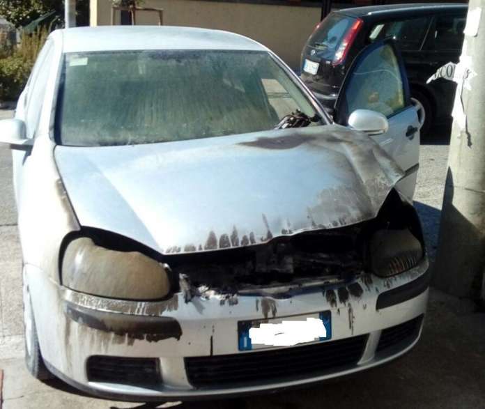 Incendio auto Foglianise