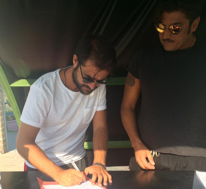 Angelo Russo firma per il San Leucio