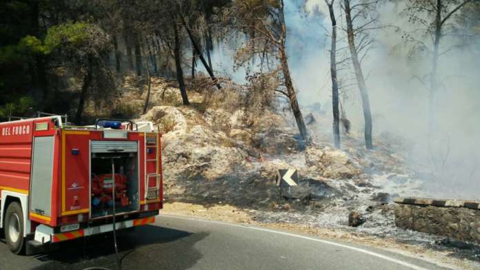 incendio caserta