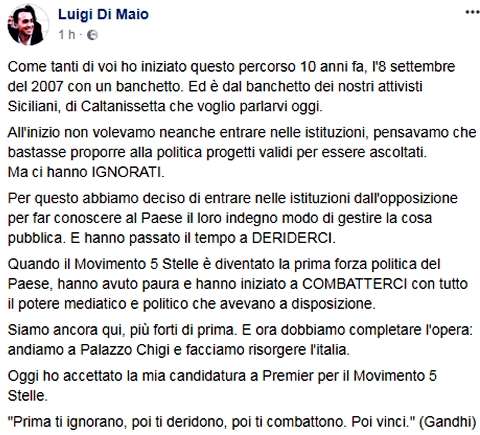 di maio premier