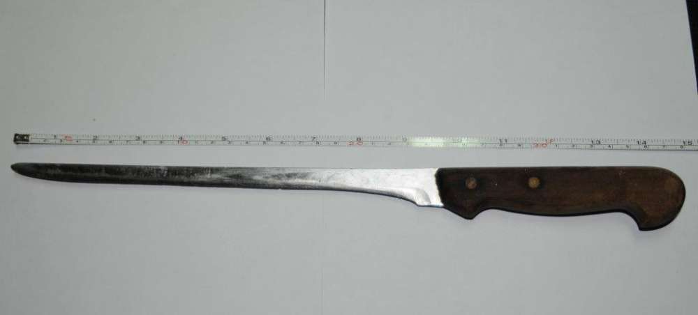 Il coltello usato per il delitto