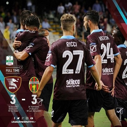 Salernitana-Ternana 3-3