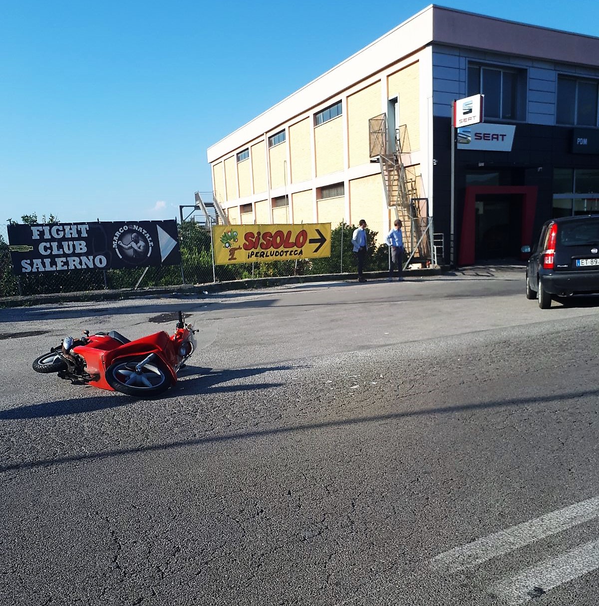 Salerno incidente scooter