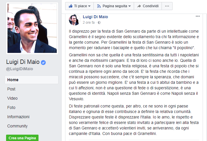 di maio su gramellini