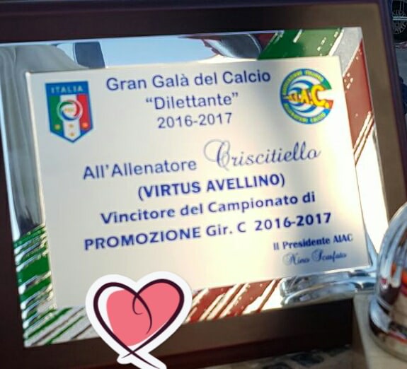 premio a criscitiello panchina d'oro gala aic