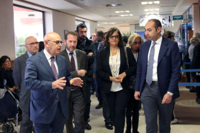 Da sinistra Vincenzo Schiavone, Federico Gelli, Camilla Sgambato e Beniamino Schiavone