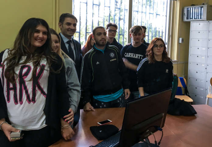 Il neo-presidente della Provincia di Caserta Giorgio Magliocca incontra gli studenti del Buonarroti