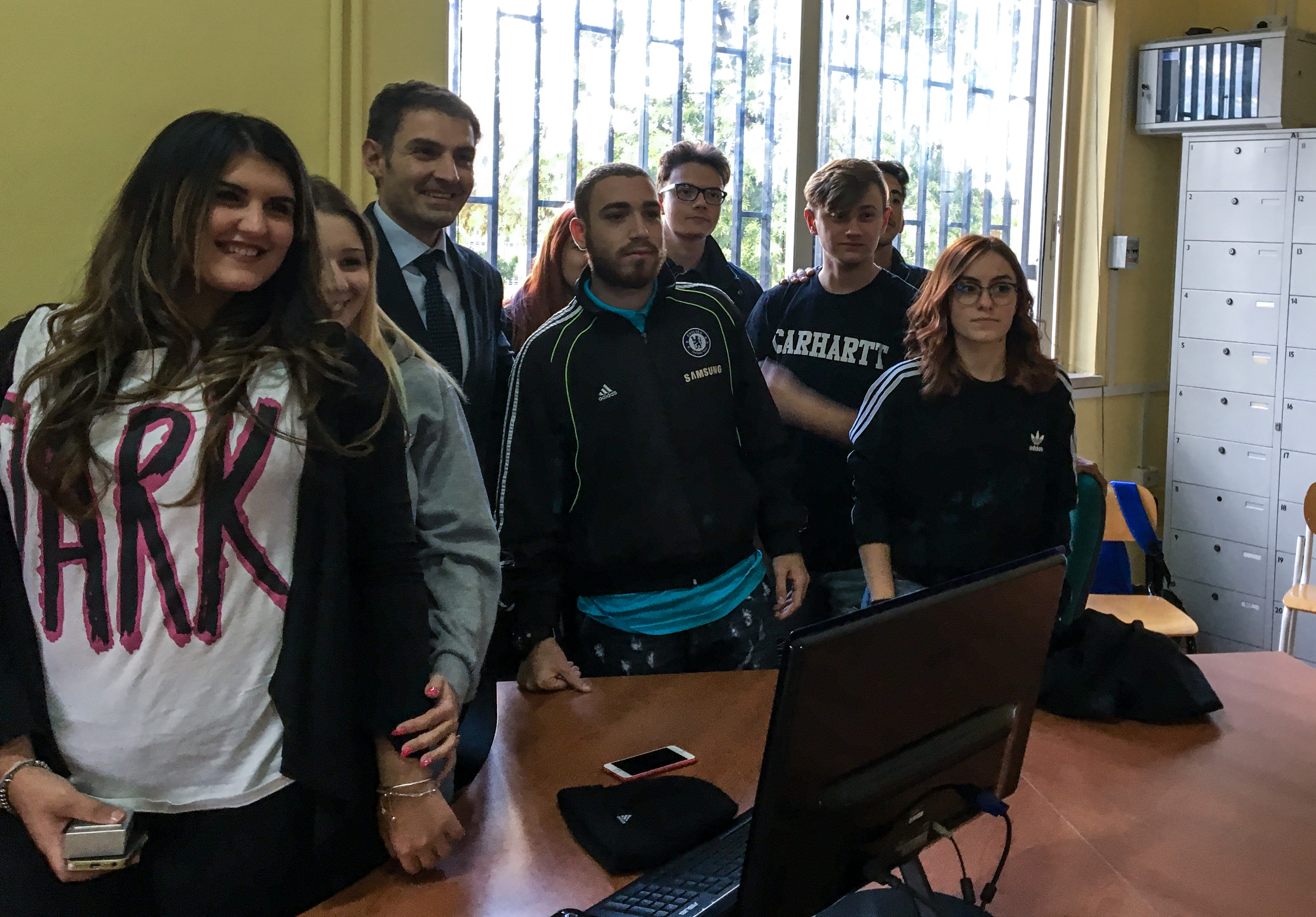 Il neo-presidente della Provincia di Caserta Giorgio Magliocca incontra gli studenti del Buonarroti