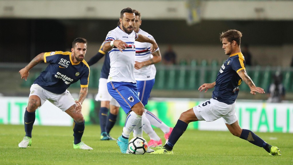Soccer: Serie A; Hellas Verona-Sampdoria