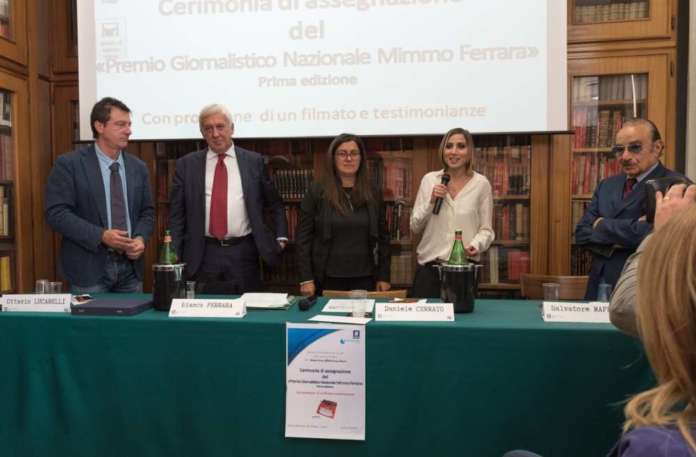 Premio Mimmo Ferrara, la giornalista Maria Pirro vincitrice della prima edizione