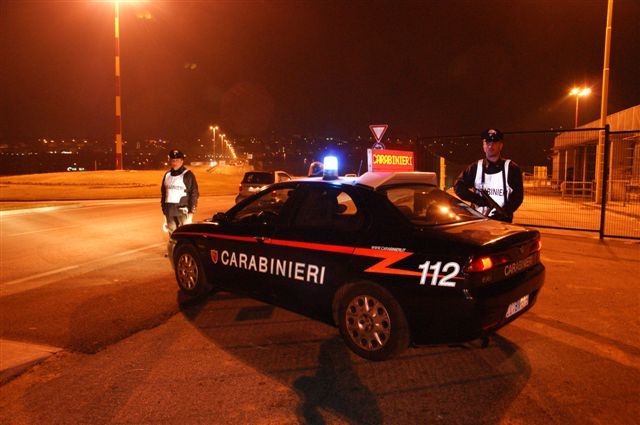 carabinieri notte benevento