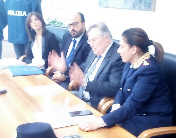 Da destra. Cinciotti, Lembo, Alfano, Fittipaldi