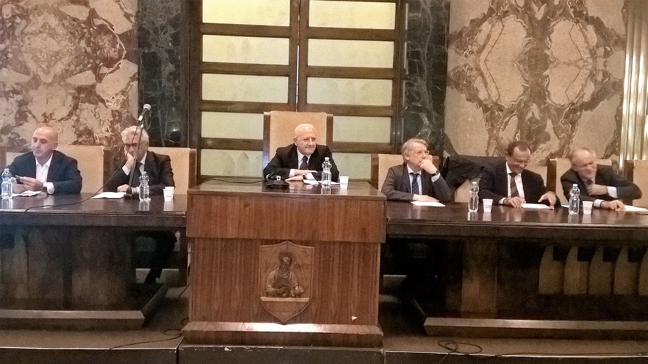 De Luca nel Salone dei Marmi (1)