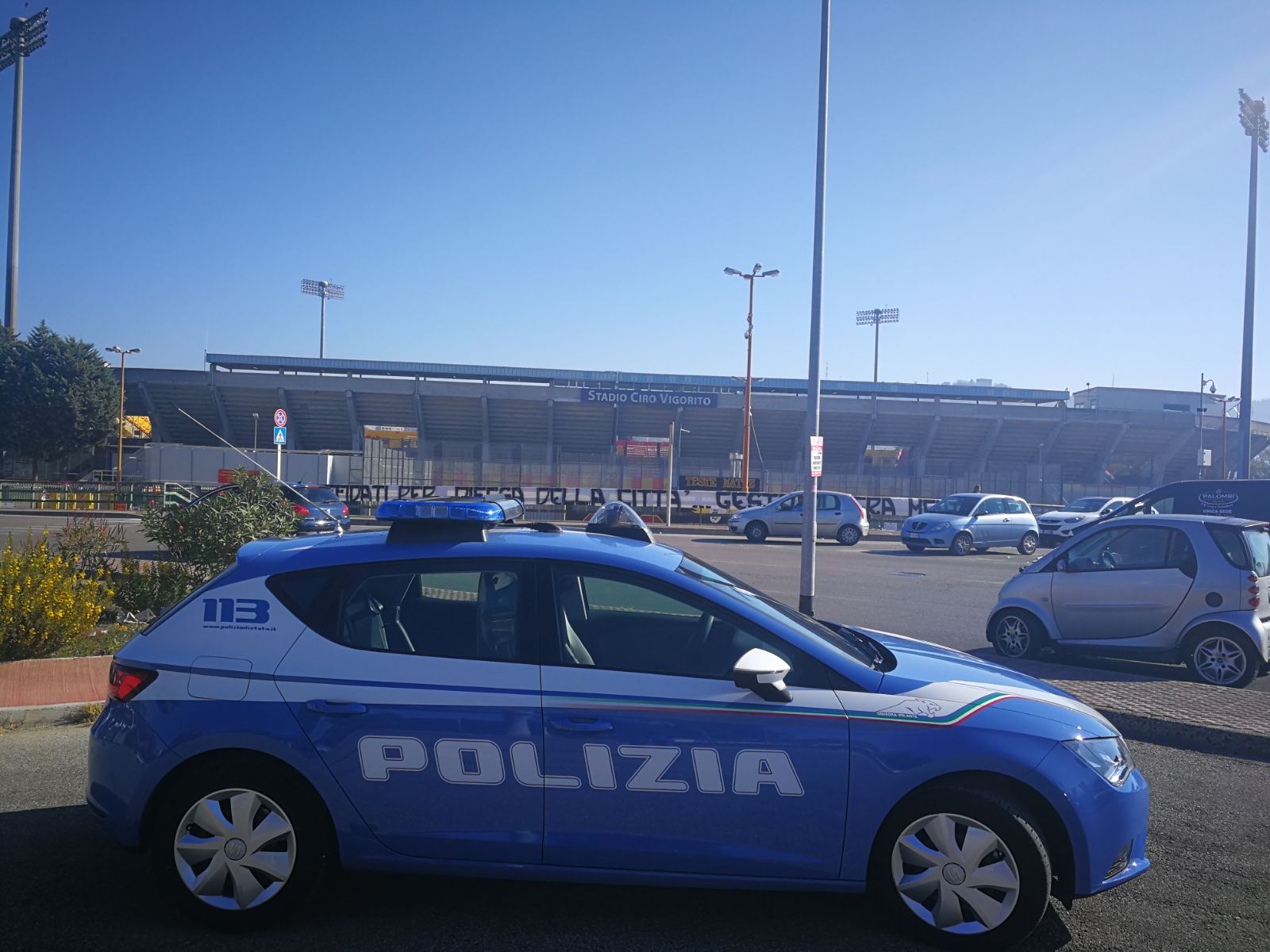 FOTO POLIZIA E STADIO