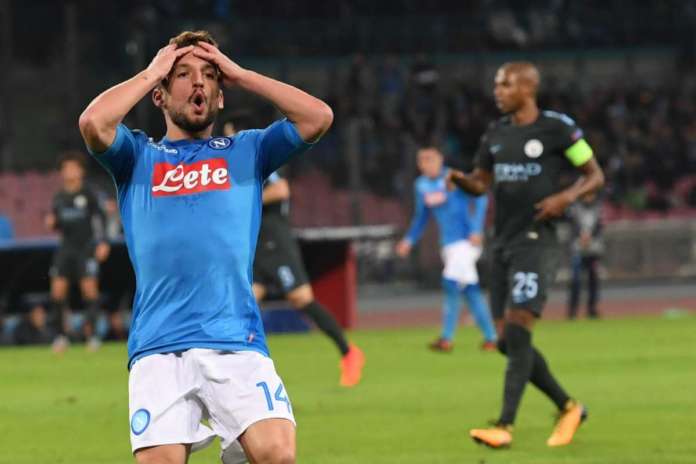 Soccer: Champions League; Napoli-Manchester City
