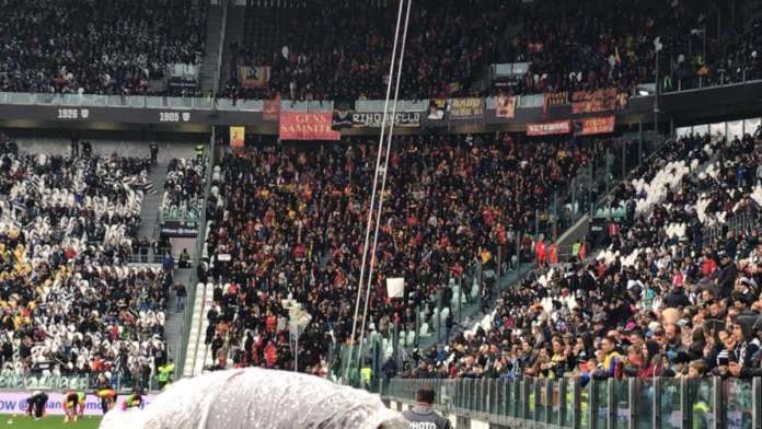 tifosi benevento allo stadium
