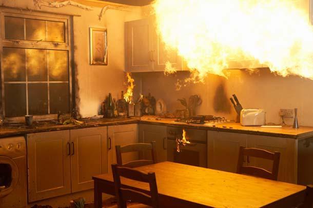 Incendio in casa