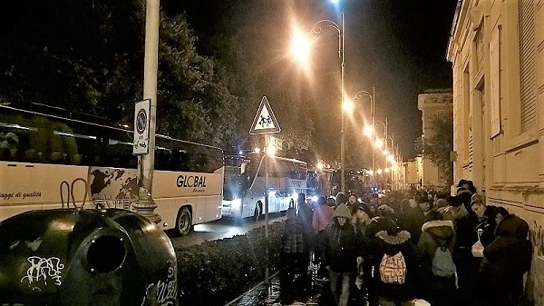 Luci bus villa comunale