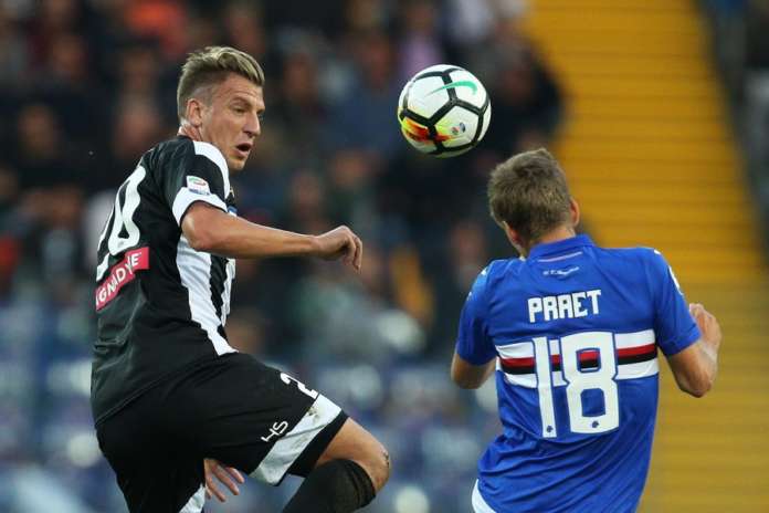 Soccer: Serie A; Udinese-Sampdoria