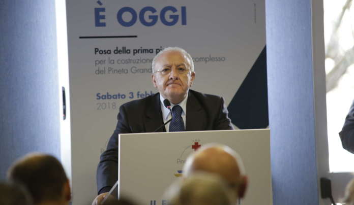 De Luca alla clinica Pineta Grande di Castel Volturno 3-2-2018
