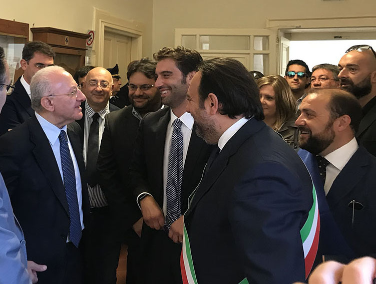 Mortaruolo con Valentino e De Luca