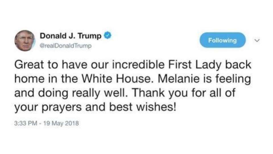 Trump sbaglia nome moglie