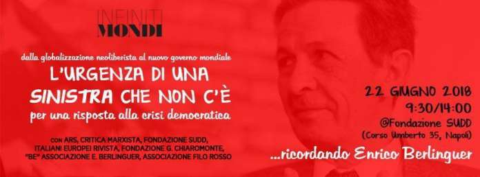 2018-06-22 Iniziativa su rinascita Sinistra partendo dal ricortdo di berlinguer