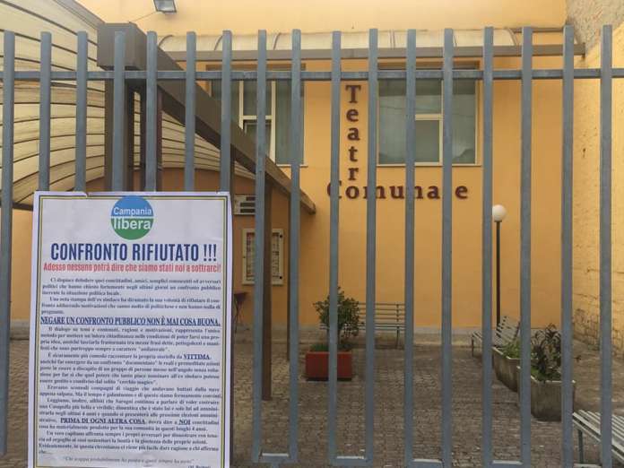 Confronto pubblico rifiutato Campania libera