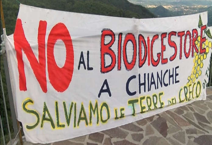 No al biodigestore, Si al Greco di Tufo