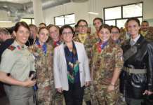 Il Ministro della Difesa Elisabetta Trenta in visita ai reparti della Garibaldi