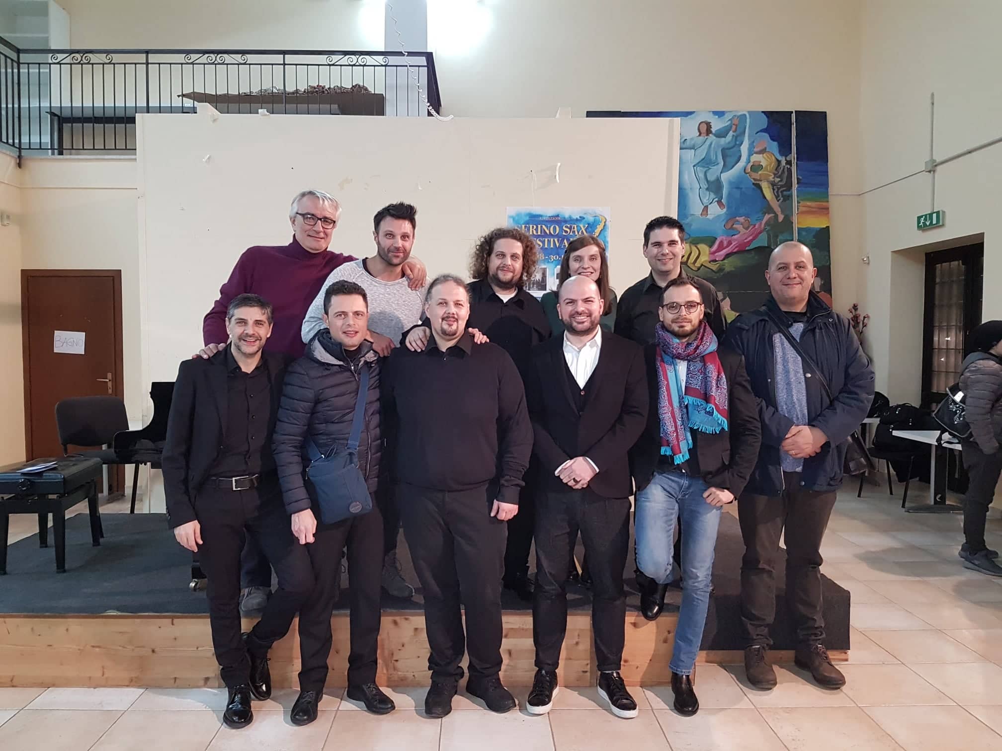 01 Serino Sax Festival 2018 - XI edizione - foto di gruppo con tutor_docenti ed artisti internazionali