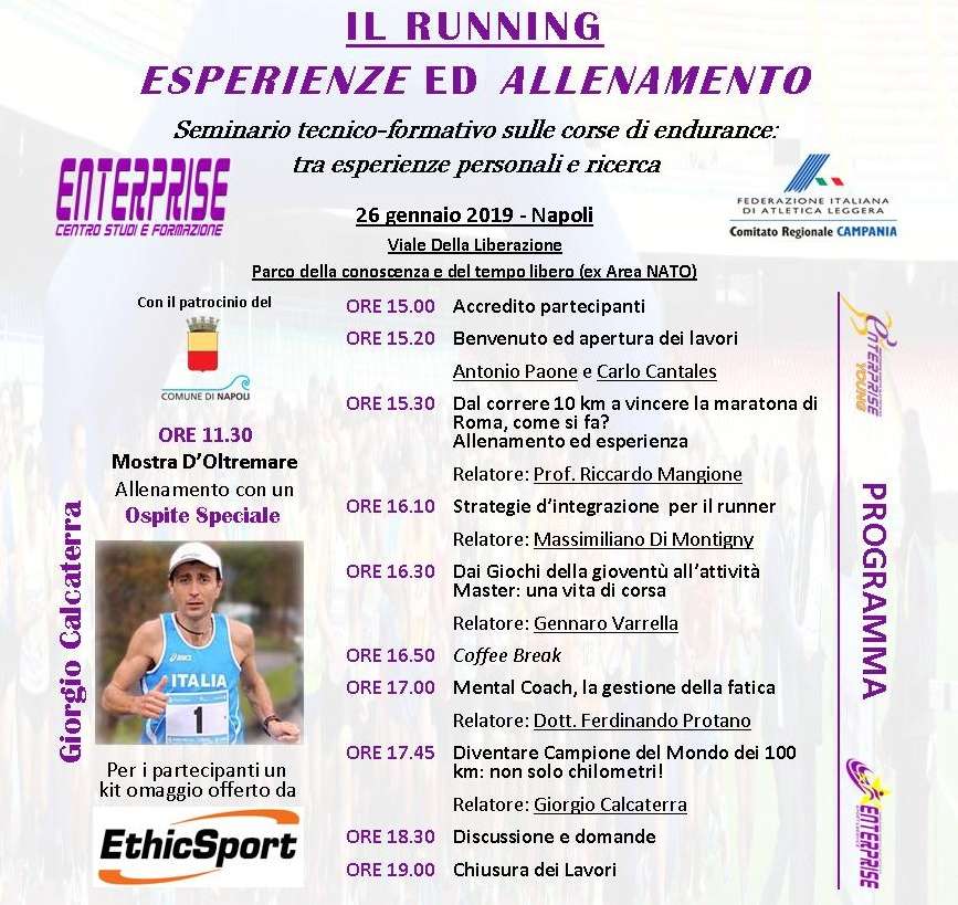 Volantino Convegno Enterprise Running gennaio 2019