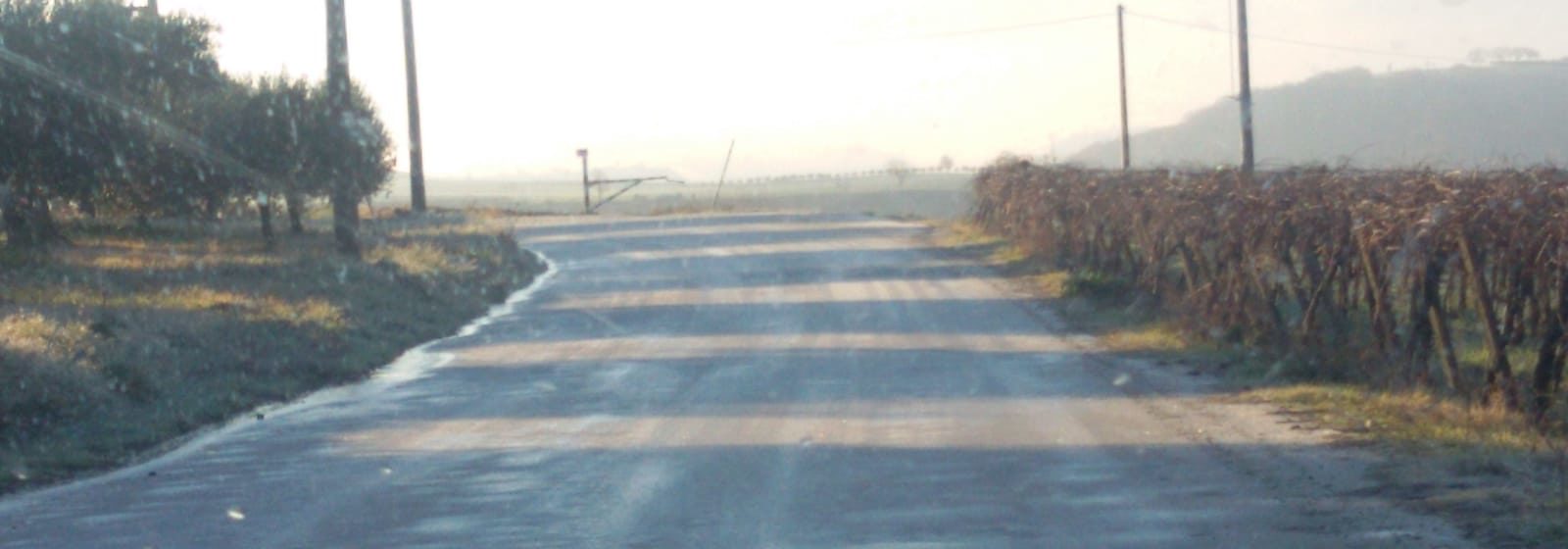 strada ghiacciata