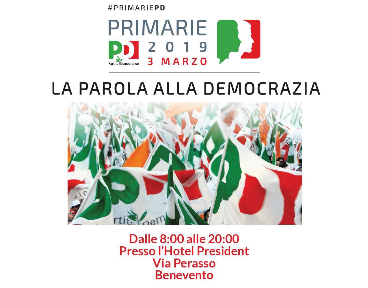 Manifesto Primarie 2019 Benevento