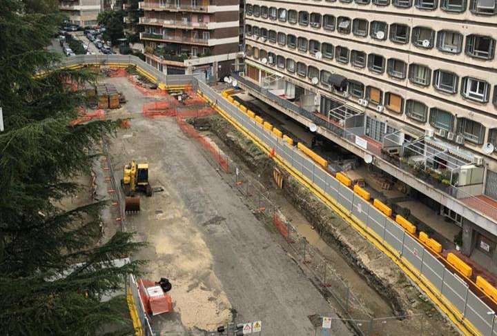 cantiere Fuorigrotta linea 7