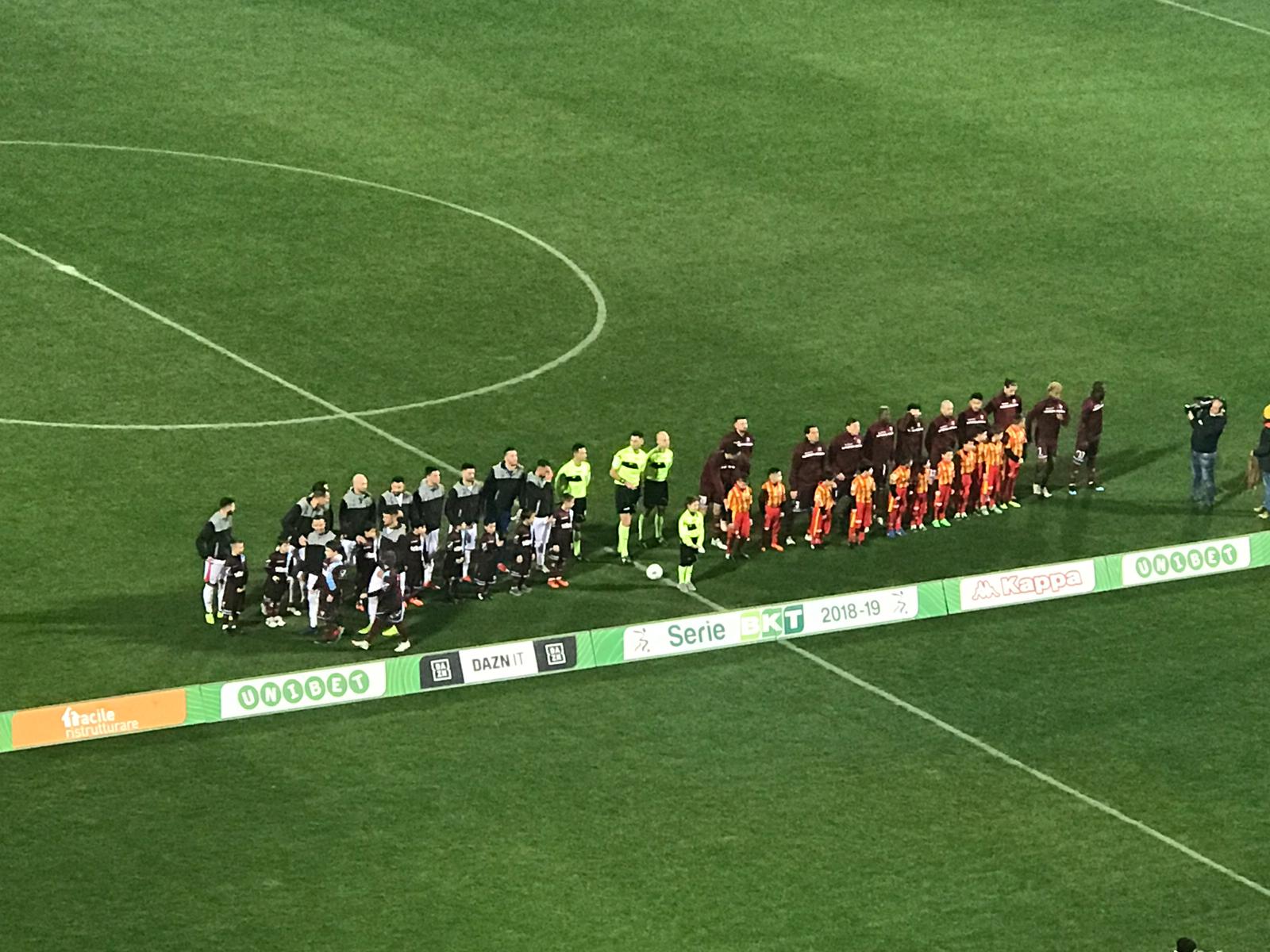 salernitana benevento formazioni
