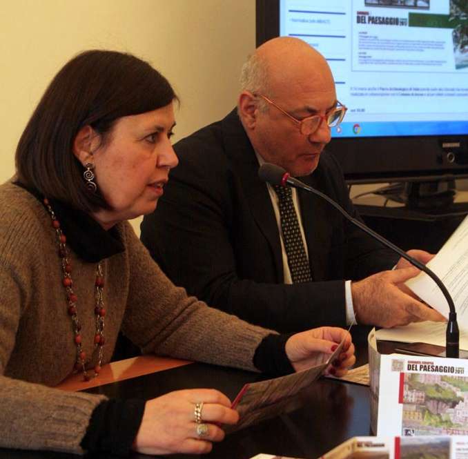 La Soprintendente Francesca Casule con Michele Faiella (1)