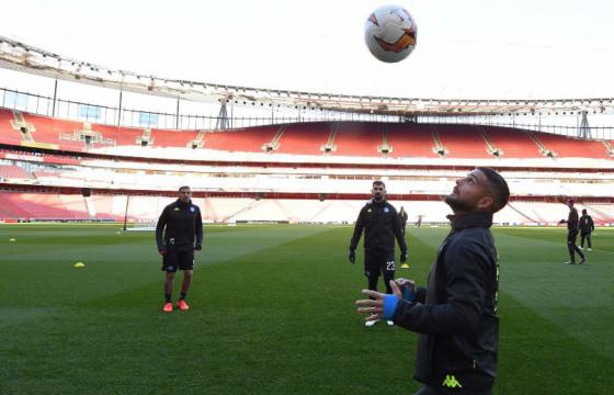 allenamento arsenal napoli