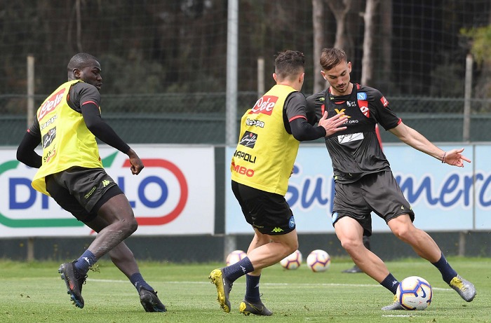 napoli allenamento