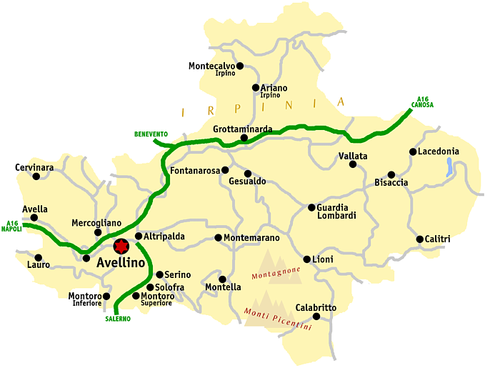 provincia-di-avellino-map