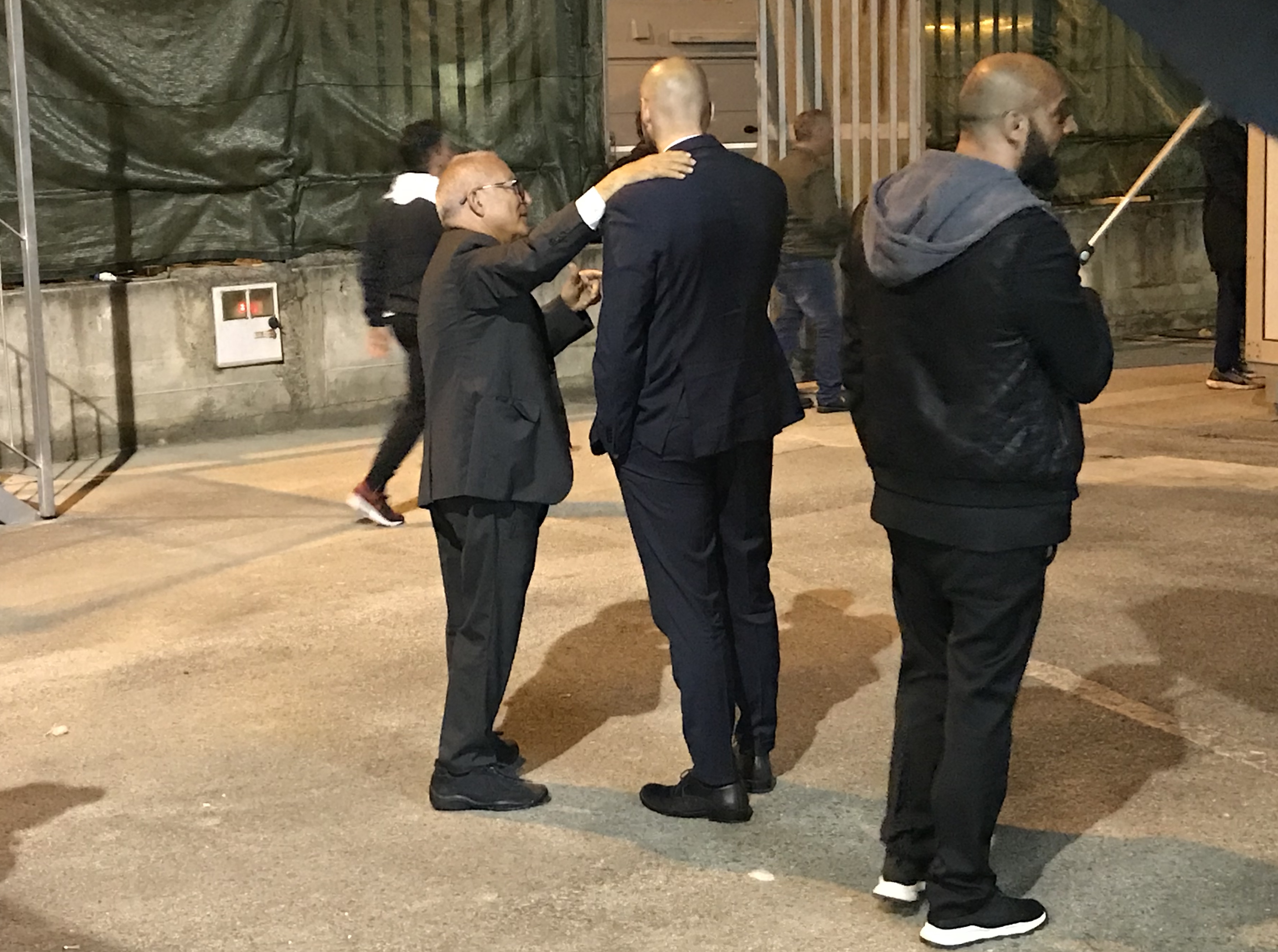 Bucchi e Vigorito nel post partita