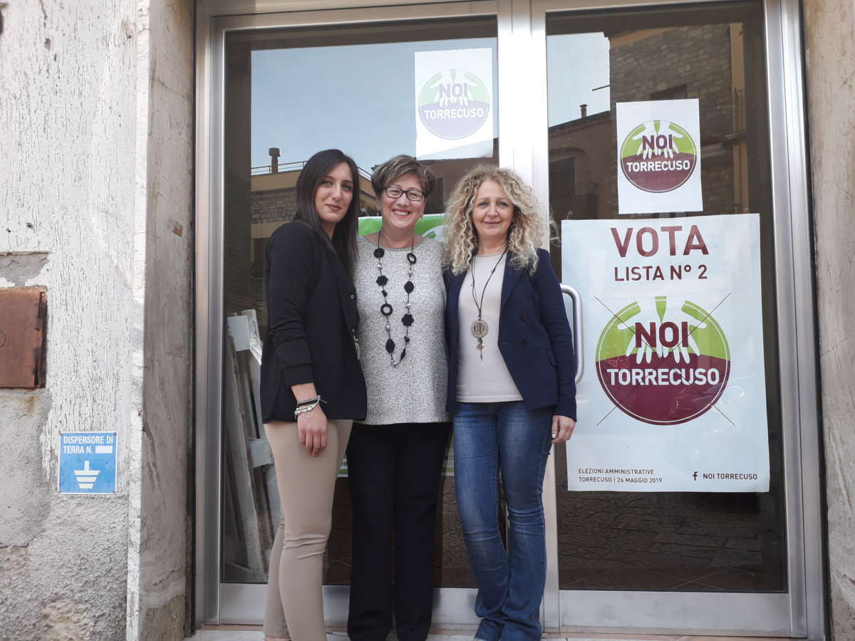 DA SINISTRA A DESTRA VALENTINA MAESE, ALESSANDRA LIMATA E ANTONIETTA RILLO