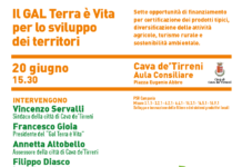 Cava: il Gal “Terra è Vita” presenta i bandi per lo sviluppo del territorio