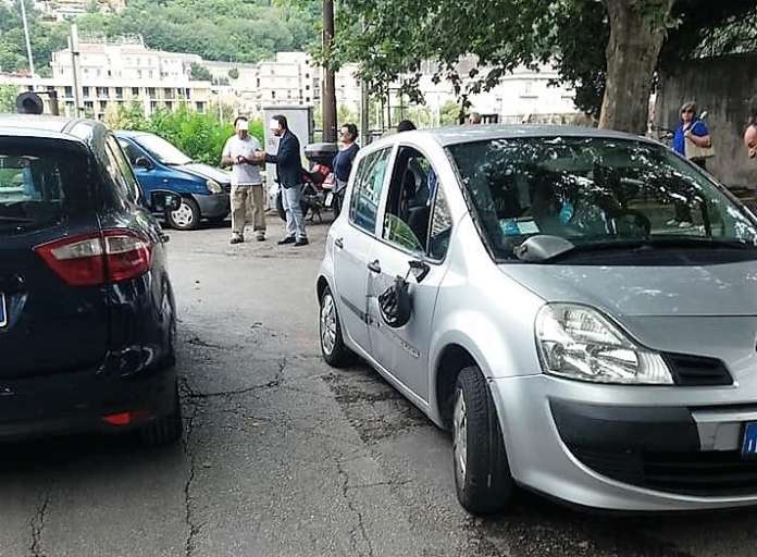 Brignano auto tamponata