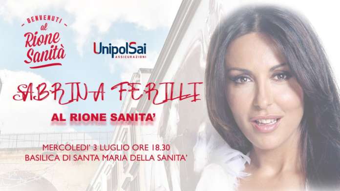 Sabrina Ferilli incontra il Rione Sanità immagine