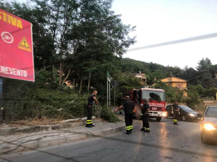 vigili del fuoco a via avellino (1)