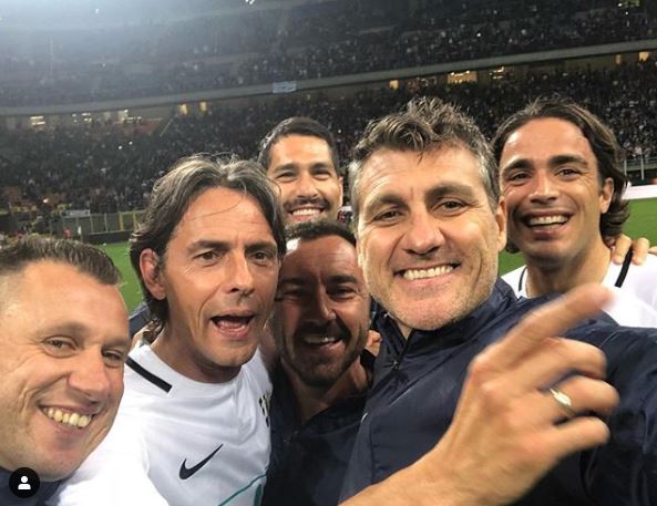 Brocchi e Inzaghi stadio San Siro